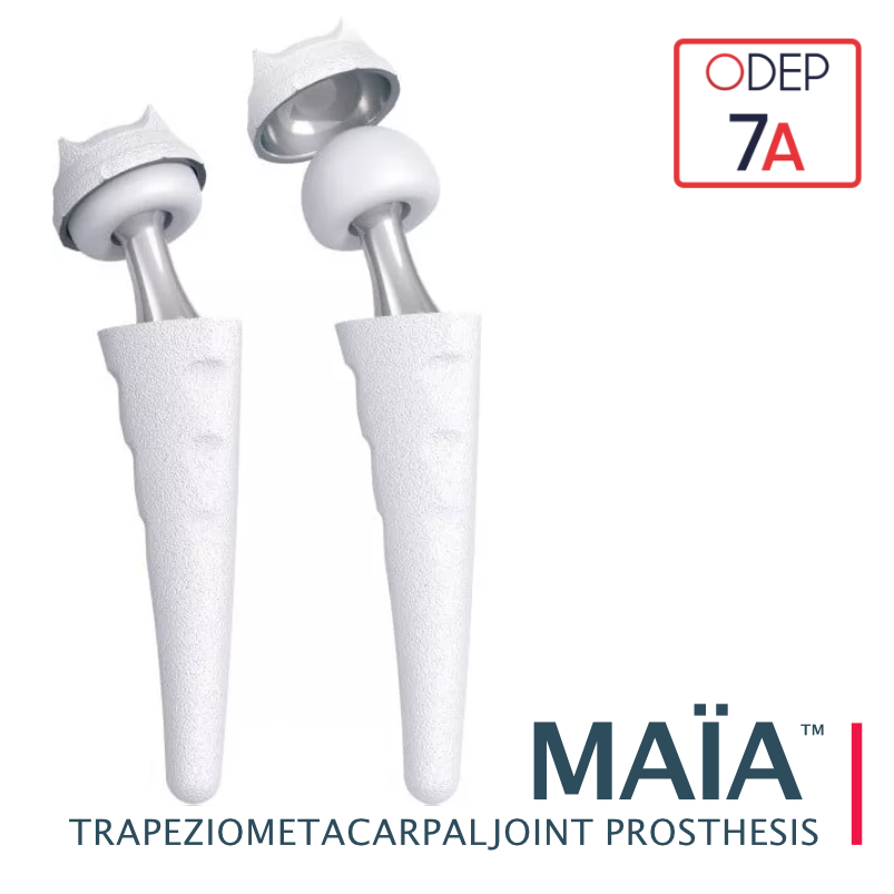 Moderne dual-mobility duimprothese: de MAÏA van Lépine.